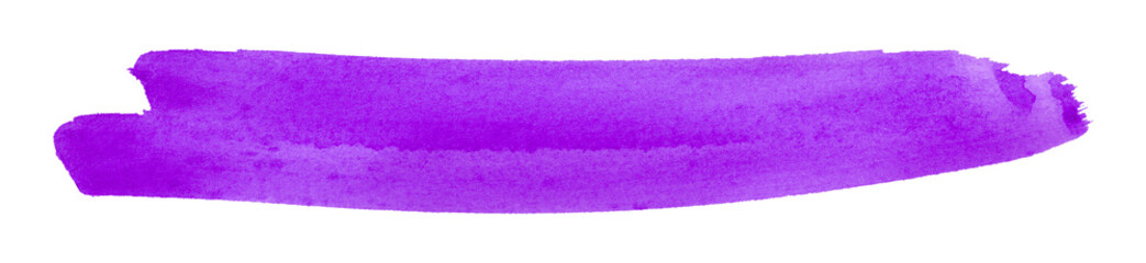 purple watercolor background. Artistic hand paint. Isolated on transparent background.