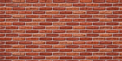 Obraz premium Red brick wall background with aged texture and architectural brickwork pattern for construction material surface wallpaper