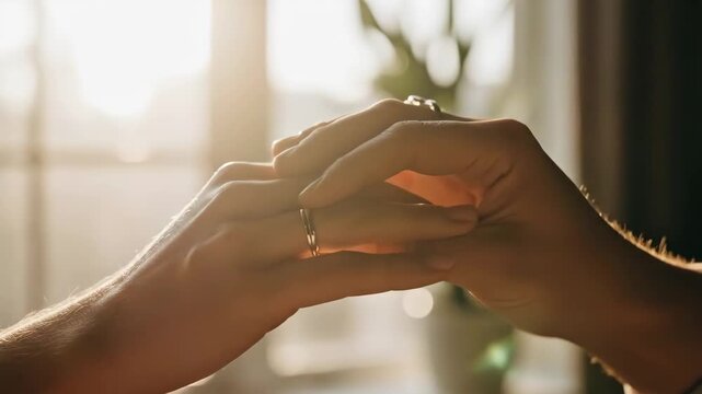 A heartfelt connection captured in the gentle clasp of two hands