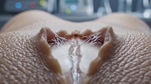 Synthetic skin material closing cuts automatically in advanced self-healing technology