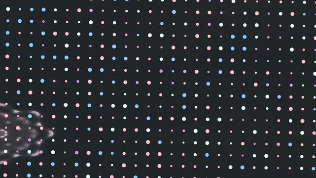 Abstract LED Display - A mesmerizing visual of glowing dots and patterns.