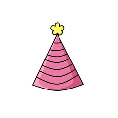 Party Hat Icon Celebrating Birthday and Special Occasions © Alif Nur Fauzan