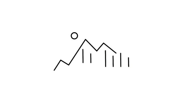 animated icon of financial analysis