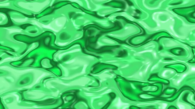 Abstract green liquid texture with wavy patterns and vibrant colors for backgrounds.
