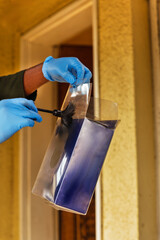 Police Service Forensic Fingerprint Evidence Collection, specialized fiberglass brush to dust for latent fingerprints