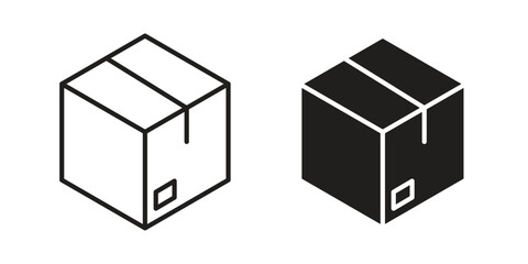 Package icon suitable vector symbol for graphic design, logo, web site, social media