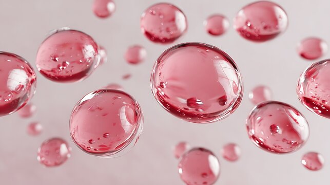 PDRN or Collagen Peptide Molecule Absorption Through Skin Cells, 3D Render