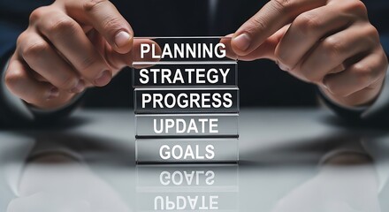 Updating strategy and progress towards achieving business goals and objectives