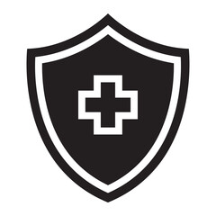 Fototapeta premium Health Insurance Protection solid icon