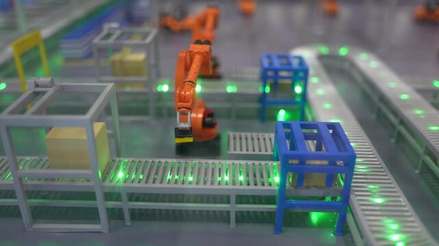 model of Robotic and Automation system control application on automate robot arm