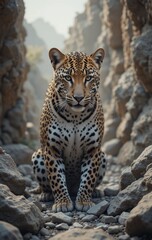 The Power and Precision of a Leopard on the Hunt