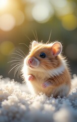 A Hamster&rsquo;s Adorable Yawn Captured in the Early Morning