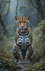 The Power and Precision of a Leopard on the Hunt