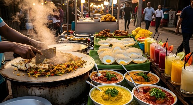 Authentic Sri Lankan Street Food with Kottu and Hoppers