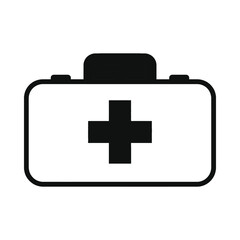 Fototapeta premium First aid kit icon on isolated, ui elements