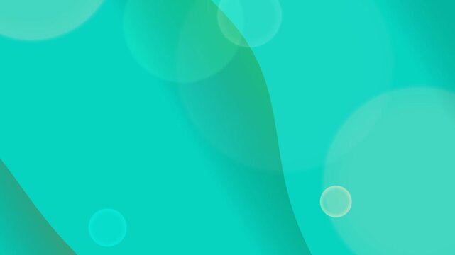 Teal Abstract Background with Soft Bokeh Light Effects and Fluid Shapes