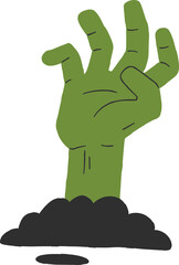 Obraz premium Zombie Hand SVG, Halloween Graveyard Svg