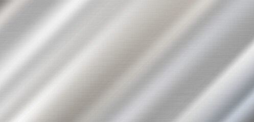 Fototapeta premium Brushed metal texture with fine horizontal grain, diagonal light streaks, and polished reflective gradient for industrial and modern design backgrounds