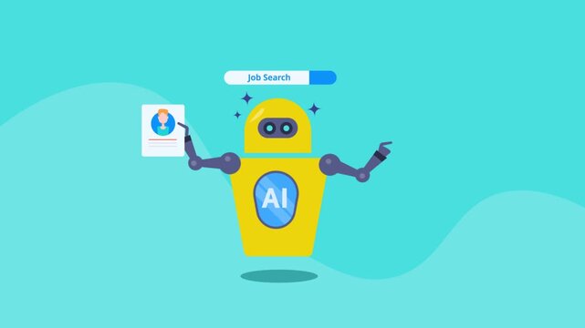 AI recruitment assistant screens candidate resume, intelligent algorithm identify role matching qualified candidates, company recruitment efficiency at scale.