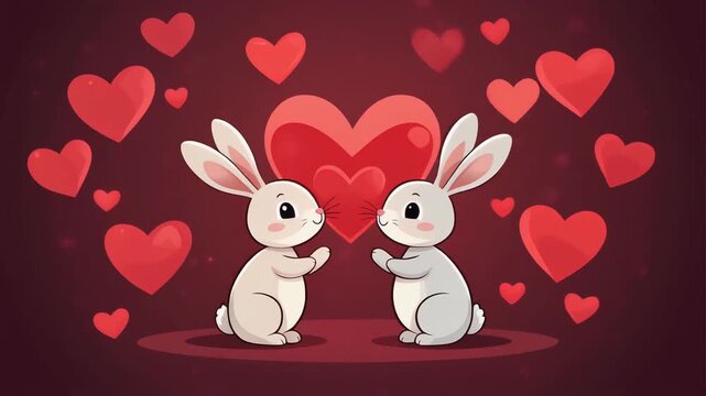 rabbit and heart