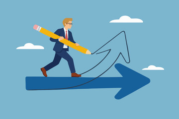 Obraz premium Business Growth Concept Design