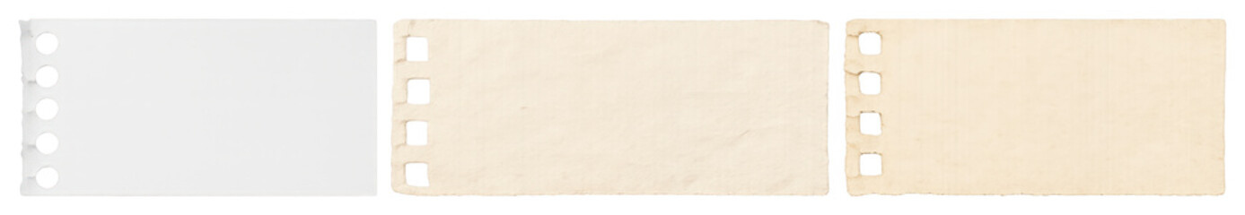 Fototapeta na wymiar PNG Vintage paper notebook pages on transparent background