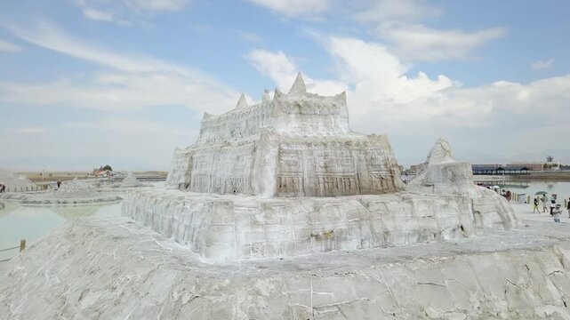 Chaka Salt Lake Crystal Castle Sculpture