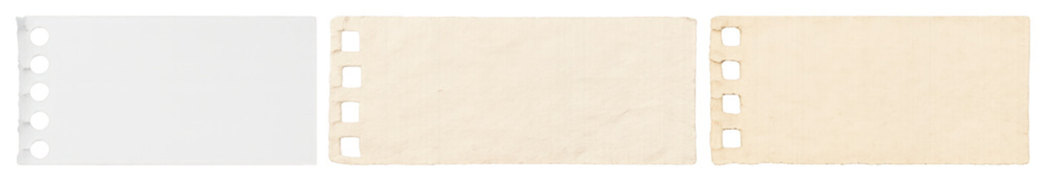 PNG Vintage paper notebook pages on transparent background