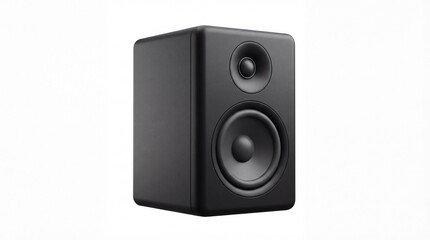 Obraz premium Studio Monitor Speaker on White Background for Audio Production.