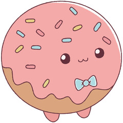 donut cute pastel pink