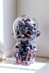 glass vase on a table