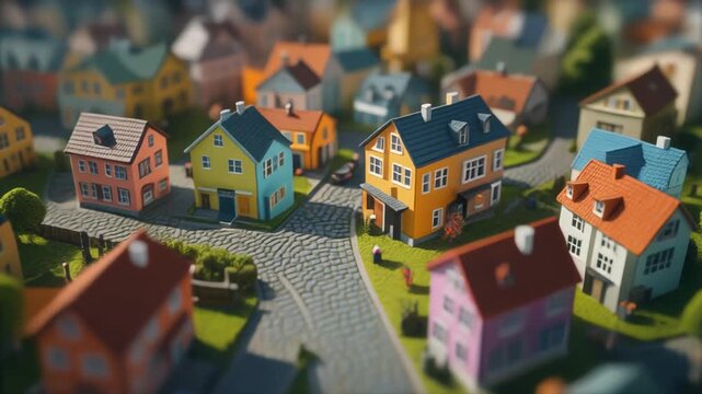 Colorful Miniature Town