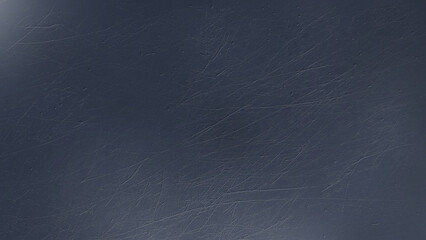 無機質な、金属や塗装されたボード・板の表面に引っかき傷や小さなクレーター・打痕などの凹凸のある傷や跡があるイメージのグランジ系の画像素材　背景・テクスチャー　16:9・8K UHDサイズ（7680 x 4320）青みがかったダークグレー・青系の灰色・スレートグレー・ジーンズ、デニムカラー