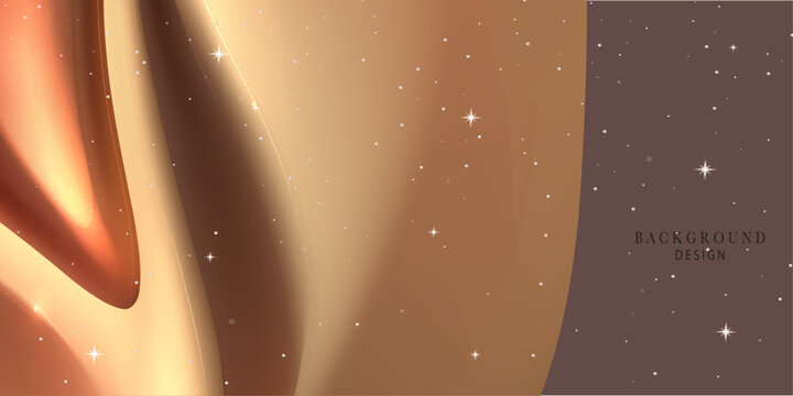 Abstract glowing brown background with soft lines