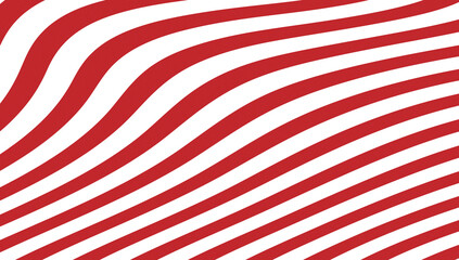 Fototapeta premium Red and white diagonal stripes pattern seamless texture isolated on transparent background