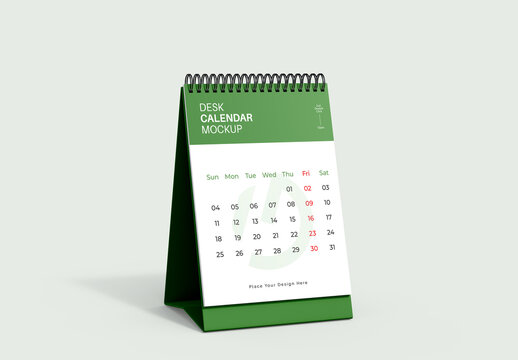 Desk Calendar Mockup Template