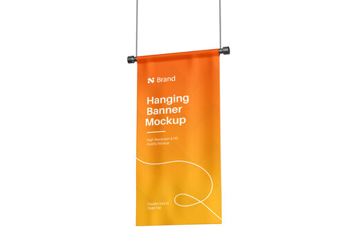 Advertising Hanging Banner Mockup