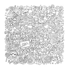 Mega doodle illustration set, hand drawn doodle icons, creative sketch elements, doodle vector background pack, abstract doodle art icons, freehand line doodles, artistic doodle collection

