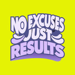 Motivational phrase on yellow background
