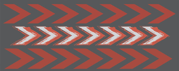 sideways Set . Linear signs collection. Arrow Design .four elements for your design.Striped direction. vector illustration
