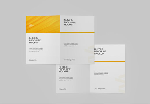 Corporate Bifold Brochure Mockup Presentation