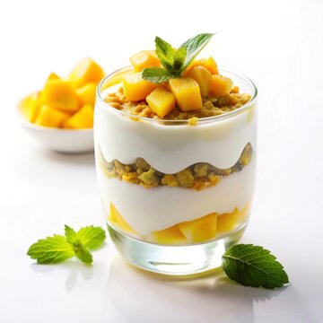 Mango yogurt parfait