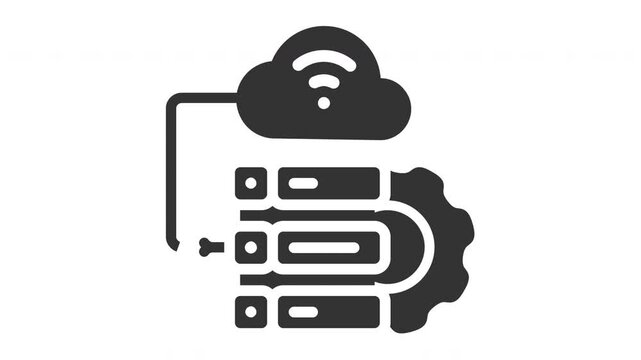 Animated database icon