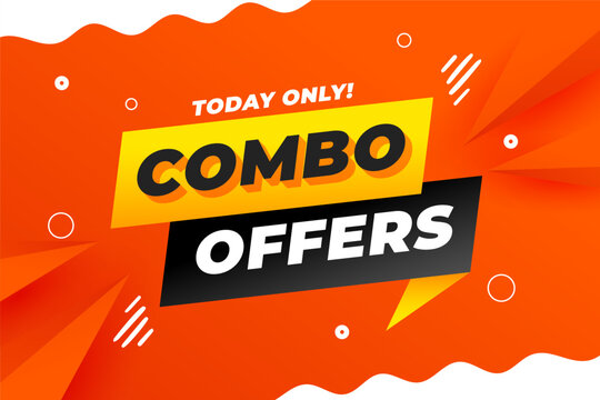 modern combo sale offer backdrop for business marketing