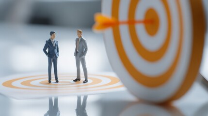 Strategic Goal Setting: A perfect visual for presentations regarding Key Performance Indicators (KPIs) or quarterly targets.