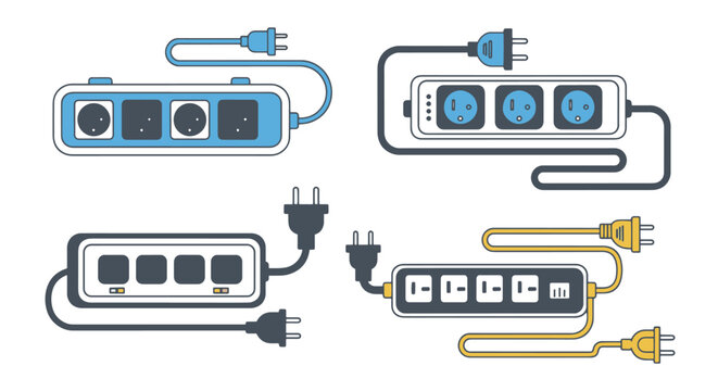 Surge Protector Line filed color trendy design