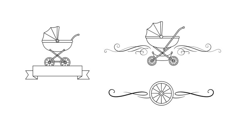 Charming baby stroller decorative dividers for newborn design