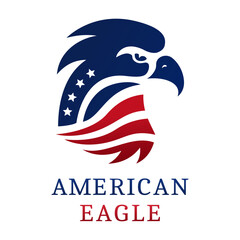 american eagle head abstract vector logo