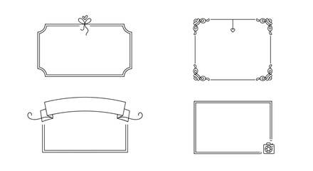 Elegant decorative frame dividers for luxurious design