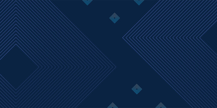Dark blue background. Modern line stripes curve abstract presentation background. Luxury paper cut background. Abstract decoration, golden pattern, halftone gradients,